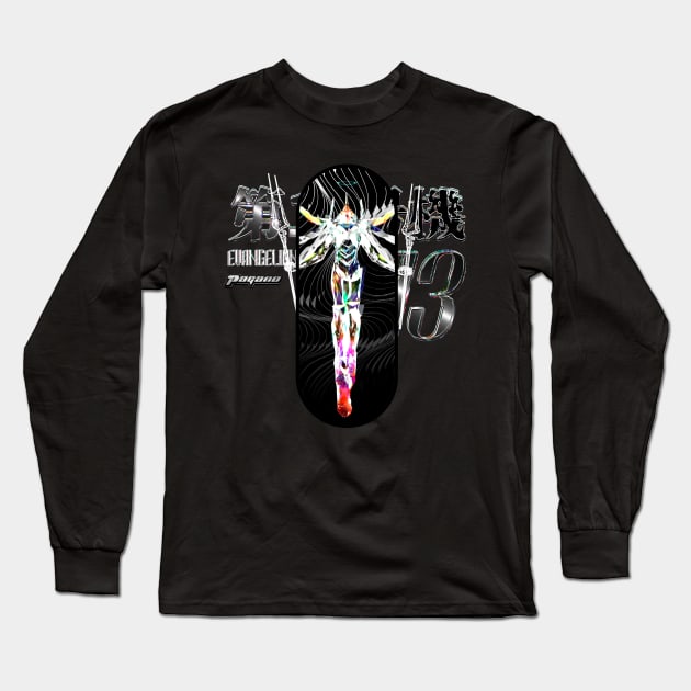 Stained Glass Evangelion 13 (3.0 + 1.0) Long Sleeve T-Shirt by LANX